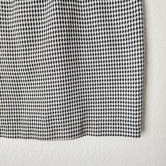 BY CHOICE x VINTAGE 90’s houndstooth mini skirt black white‎ 9 - Picture 9 of 9